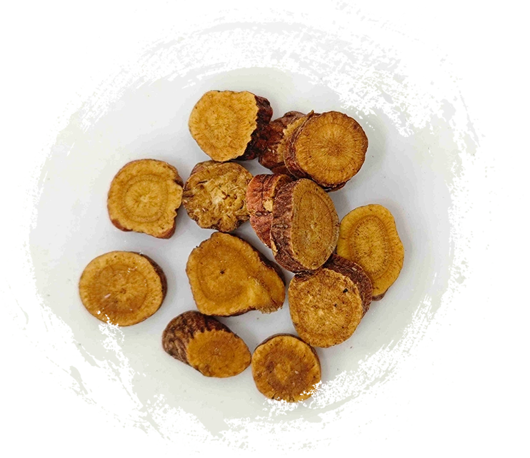 Chuẩn bị rễ cam thảo (Zhigancao)